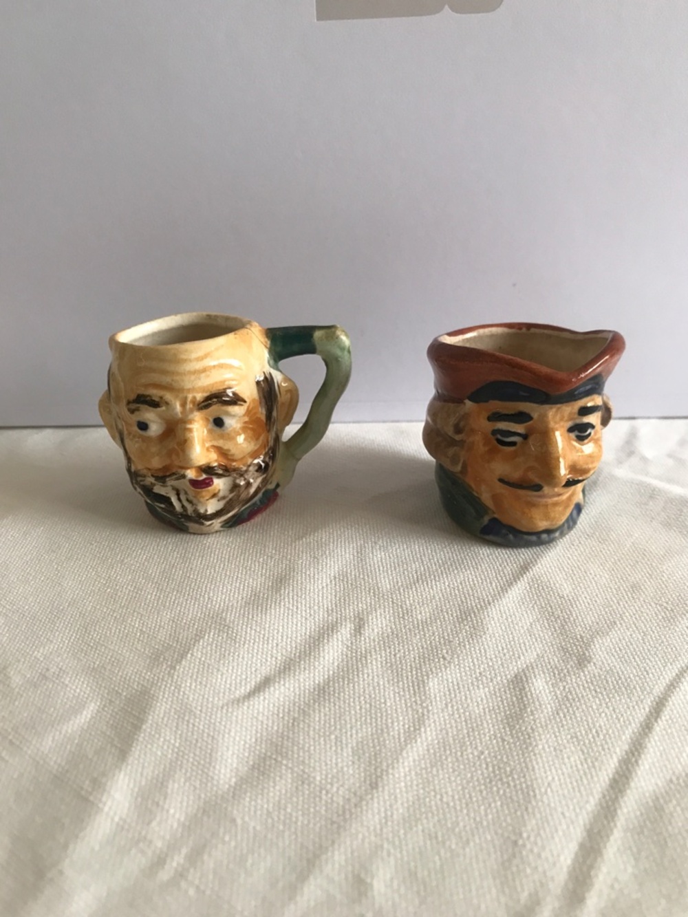 Vintage Mini Toby Cups Occupied Japan